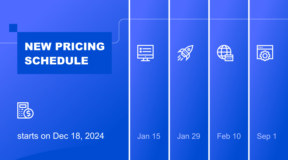 V7 and new pricing release schedule